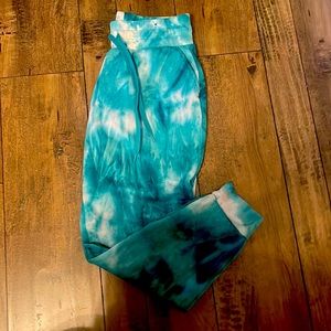 Turquoise Tie-Dye Joggers